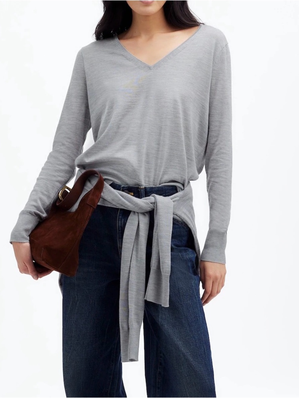 madewell silk blend top